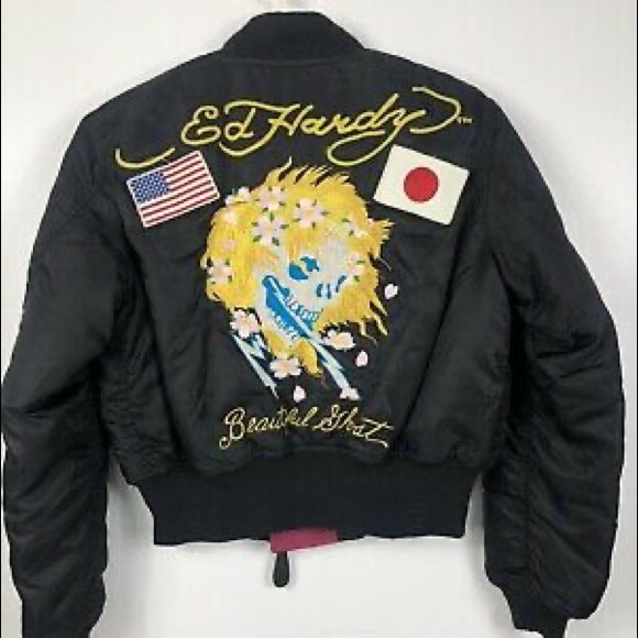 ed hardy cropped jacket